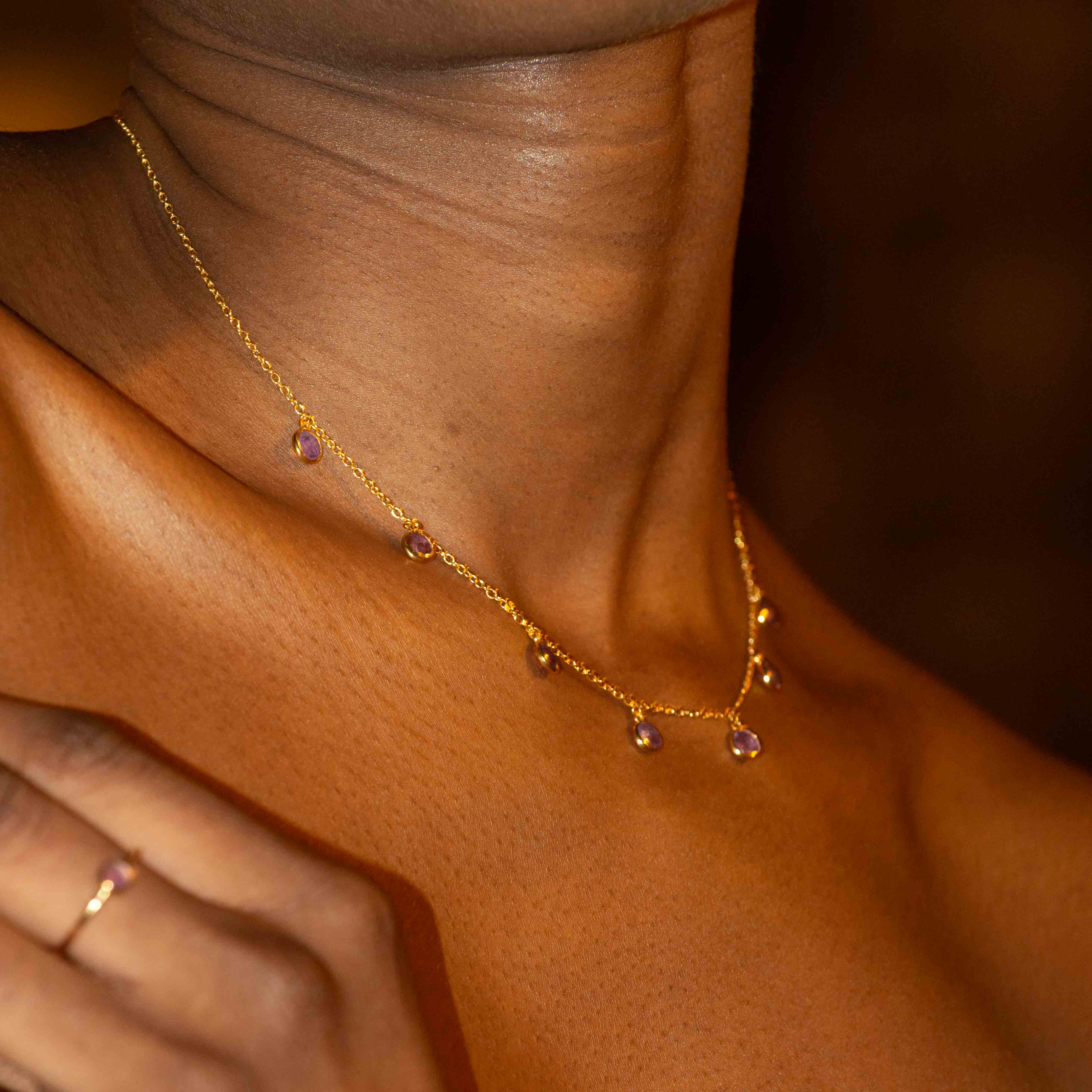 Collier Gemia en pierres Améthyste - SLOYA